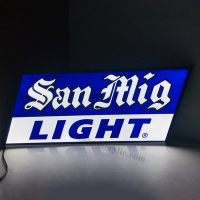 OEM Acrylic Advertising Customized Hanging Light Box Signboard Outdoor Or Indoor Use