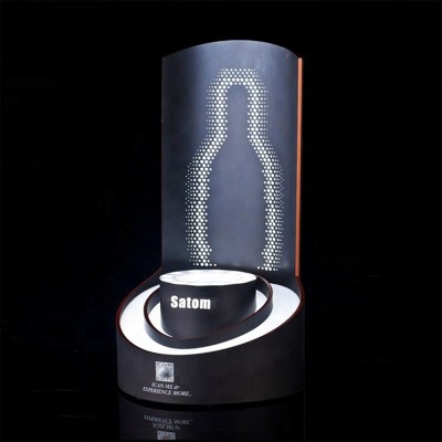 Rotatable Base Brandy Led Bottle Glorifier Display