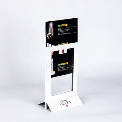 A4 Stainless Steel  / Metal Table Menu holder Menu Stand Display Holder For Shops / Restaurant