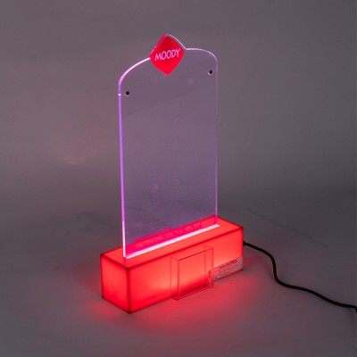 Rechargeable Battery led Sign Holder menu holder Table Tent Custom