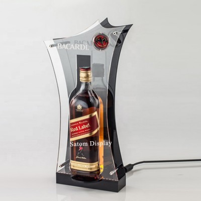 Custom 360 Degree Rotating Logo bar wine ciroc bottle display